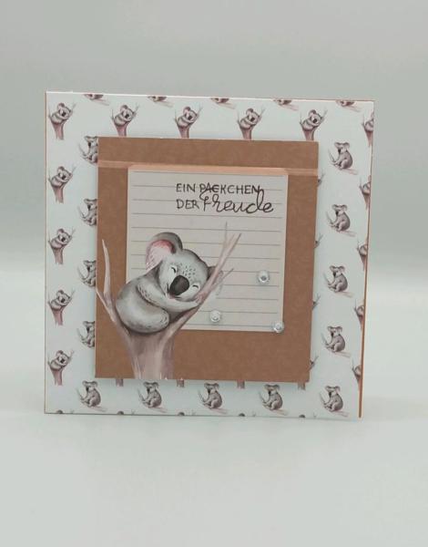 Handgemachte Koala-Grußkarte